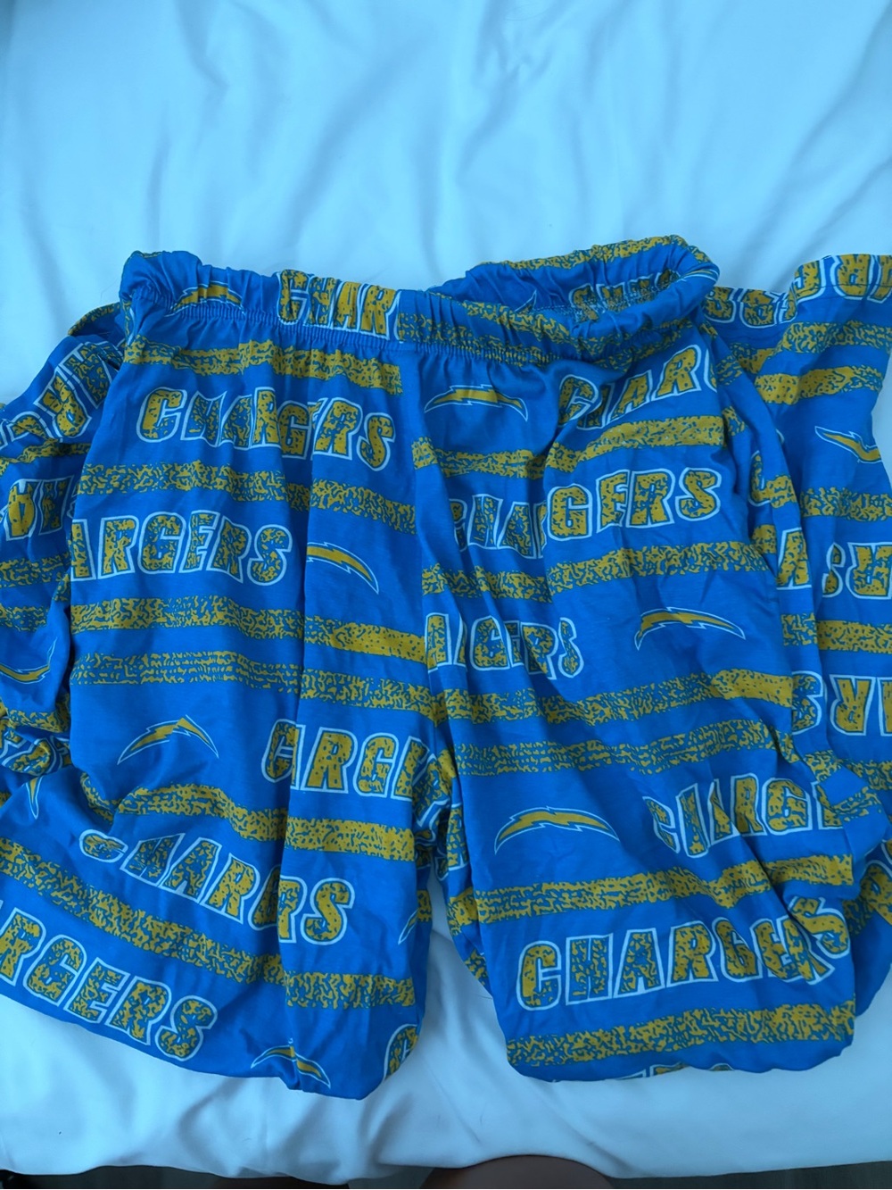 Chargers Blue Printed Track Pants